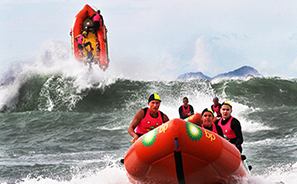 Inflatible Rescue Boat Action  : Photos : Richard Moore : Photographer